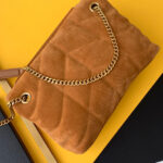 Saint Laurent Puffer Small Bag 577476 Coffee